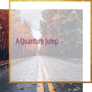 road with trees - A quantum jump
